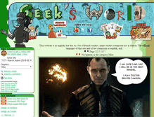 Tablet Screenshot of geeksworld.org